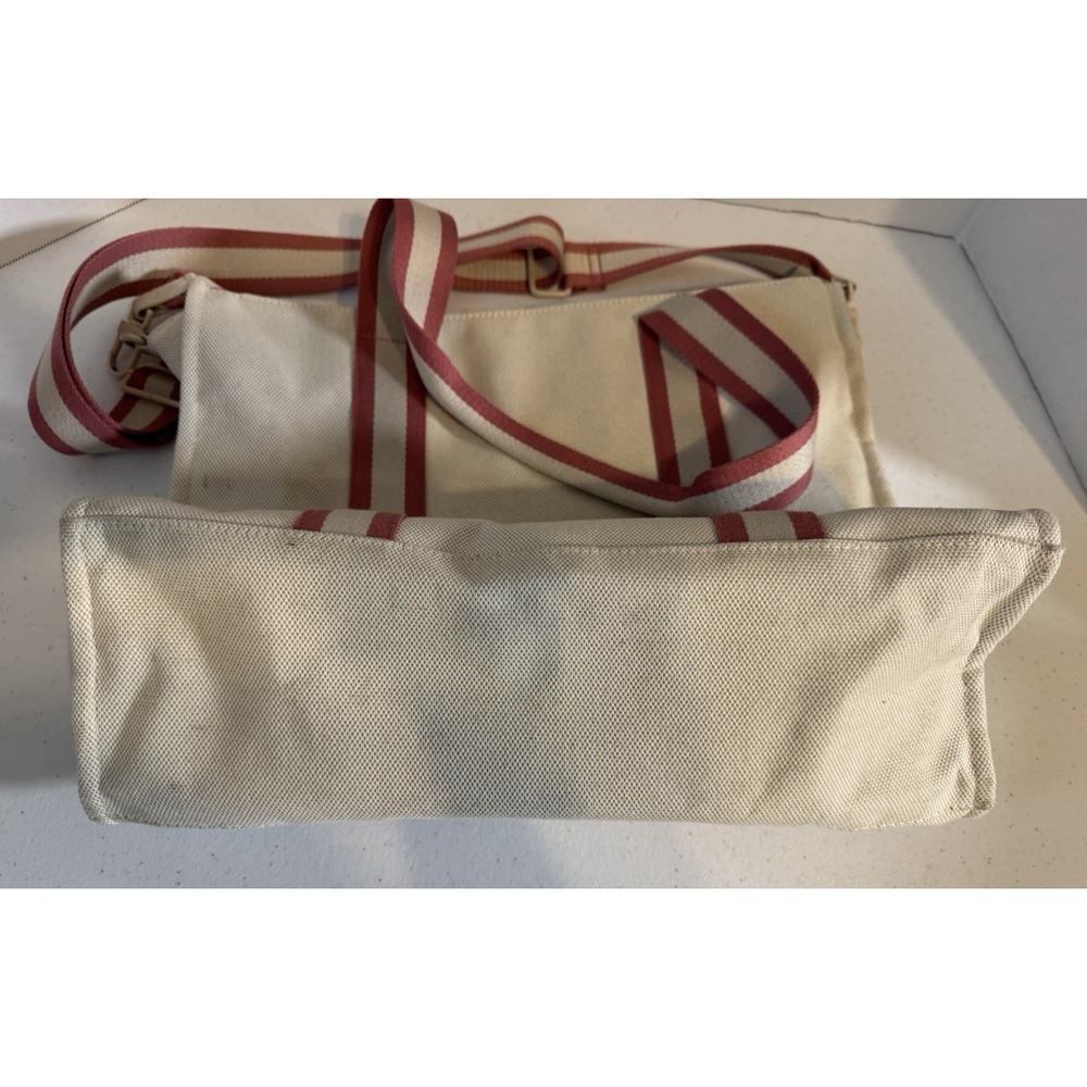 Pink By Victorias Secret Canvas Tote Bag W/adj Strap Beautiful Condition - Picture 6 of 9